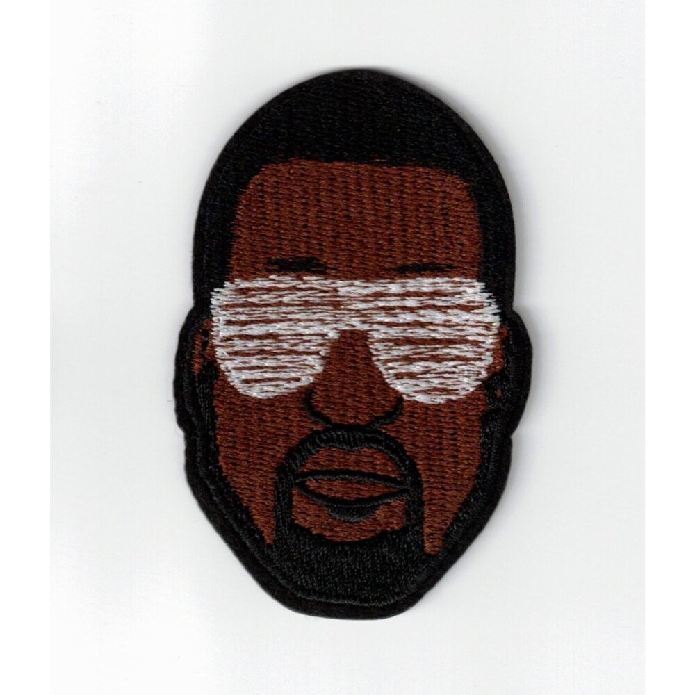 Kanye West Rapper Premium 3in Embroidered Iron-on Patch